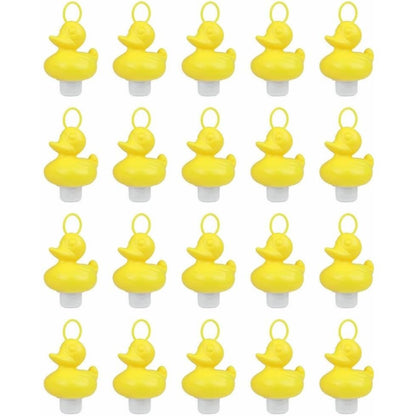 Plastic Weighted Ducks with Hooks, 7 cm, Yellow (Pack of 20) - Ducks Fishing Game Set, Duck Bath Set, Bath Toys, Best for Kids