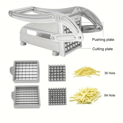 Stainless Steel Fruit Cutter, Vegetable Cutter, French Fry Cutter, French Fry Chopper, Potato Slicer, Vegetable Chopper, Onion Chopper, Food Chopper, Chop Potatoes Carrots Cucumbers, Kitchen Supplies, Kitchen Gadgets, Kitchen Additions