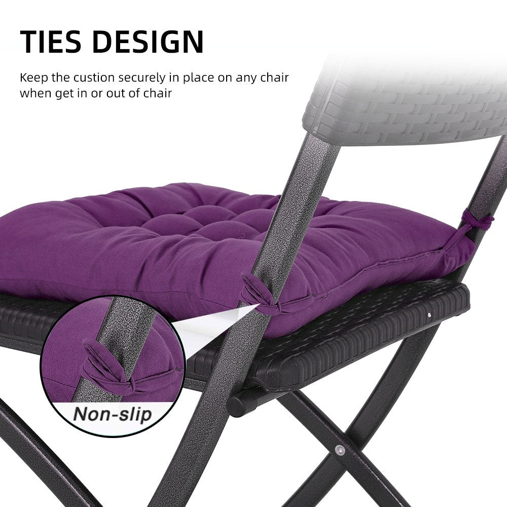 4pcs Solid-Color Office Cushion Supports The Cushion to Relieve The Discomfort of Prolonged Sitting