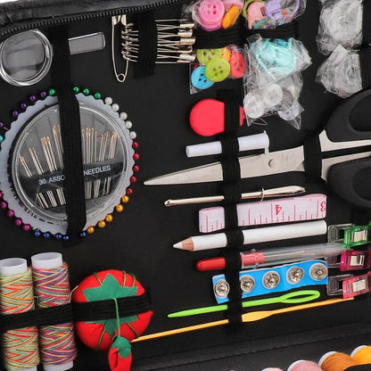 201pcs Professional Sewing Kit Portable Sewing Accessories Bag Complete Sewing Supplies Set Comprehensive Sewing Supplies Set for Home Travel and Emergencies