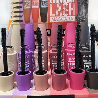 6 Packs Random Color Full Exposure And Big Volume Lash Mascara, Waterproof Long-Lasting Mascara Black Volume And Length Natural, Exquisitely Full, Lengthening Thickening Softer Fuller Lashes Amplify Smudge-Proof Eyelash Mascara