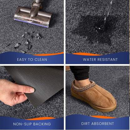 Twist Design Doormat – PVC Surface, Rubber Backing, Easy-Clean