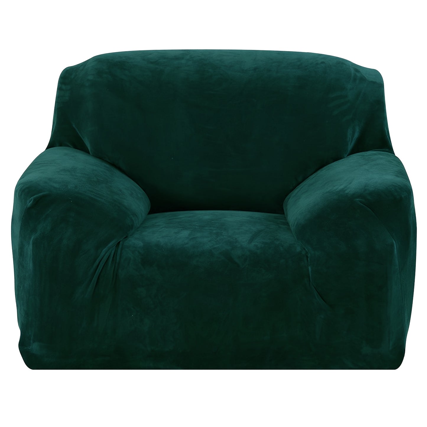 Sofa Cover Velvet Plush Thick High Stretch Elastic Fabric L Shape Sofa Slipcover Couch Cover 1 2 3 4 Seater Polyester Spandex Furniture Protector Cover Include Pillowcase for Living Room