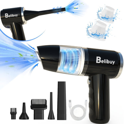 [Car Wireless Vacuum Cleaner] 15000Pa Large Suction Power Handheld And Portable, Long Battery Life Fast Charging with Flat Suction Head, Powerful Vacuuming, Hair Removal, Pet Hair, Nook And Cranny Cleaning, Dust And Hair In The Car, And Suck It Up