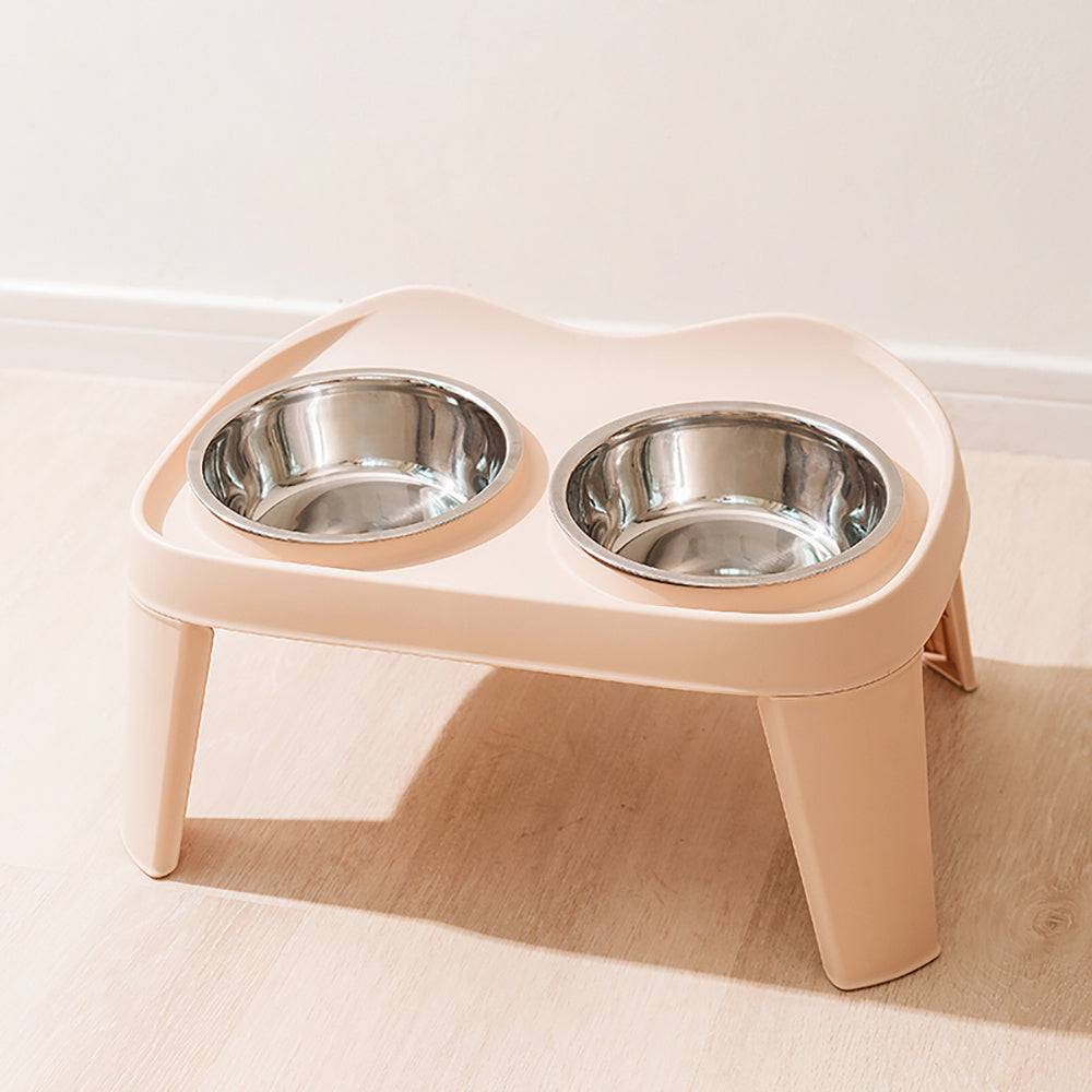 Dog Bowls with Stand, Adjustable Raised Dog Bowl for Large Dogs, Dog Feeding Station with 2 Stainless Steel Dog Bowls, Non-Slip elevated dog bowls