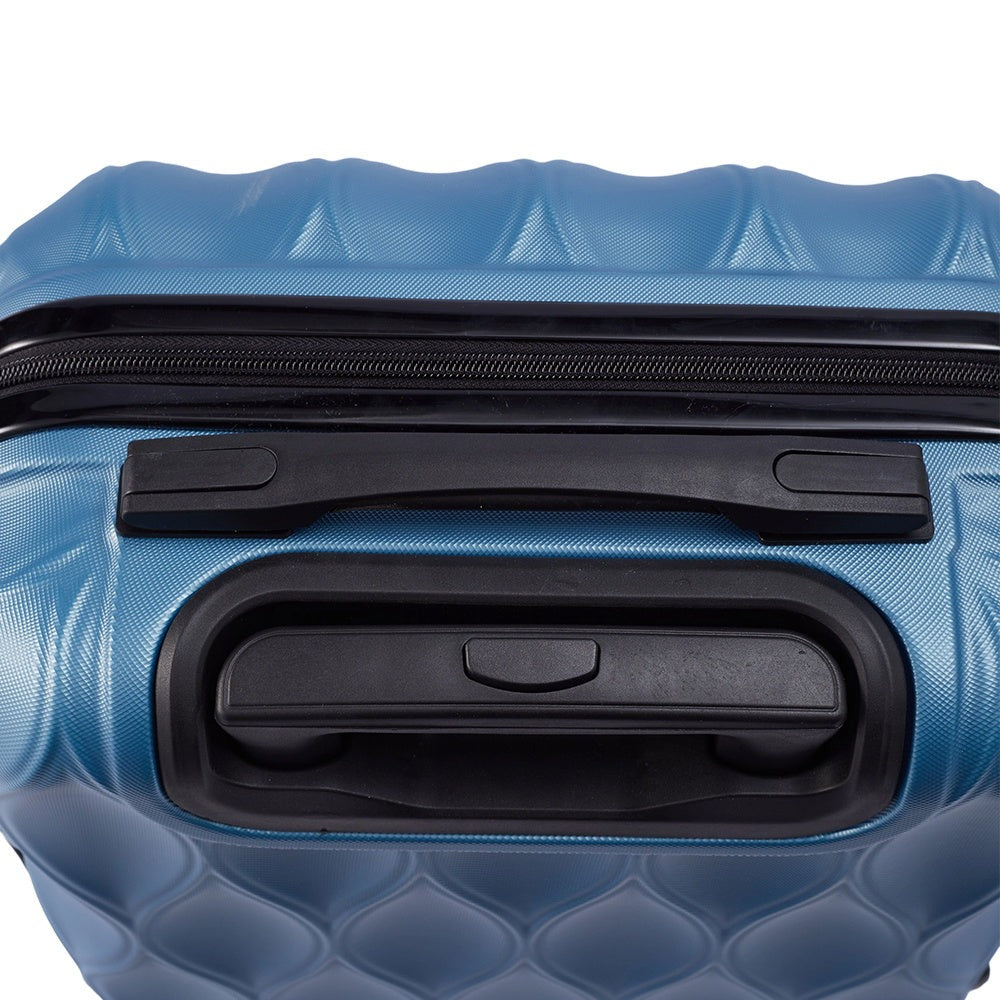 Hardshell Carry-On Suitcase 20 Inch with 360° Spinner Wheels – Lightweight Durable Rolling Travel Luggage, Stylish Wave Pattern Cabin Case for Business Trips & Weekend Getaways, Men & Women