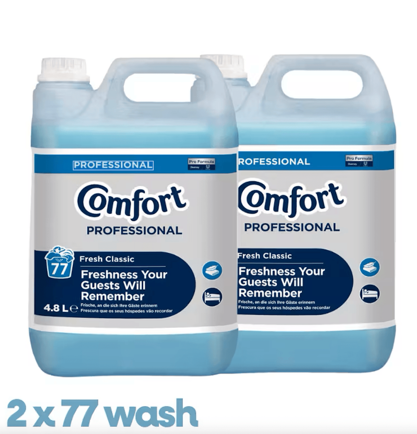 Comfort Professional Fresh Classic Fabric Softener - 2 x 4.8L (2 x 77 Washes)