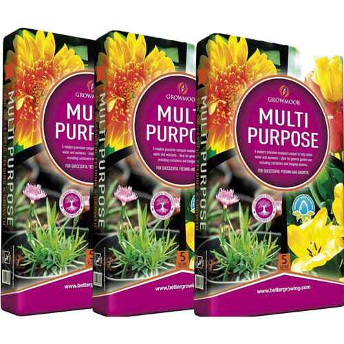 Growmoor Multi-Purpose Compost 5L – Versatile Potting & Planting Compost for Indoor Plants, Outdoor Pots, Hanging Baskets, Containers & General Garden Use