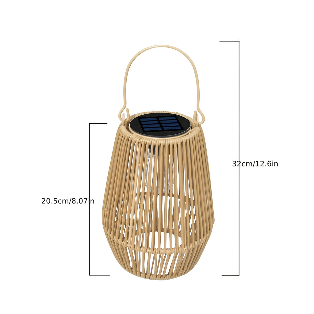 Woven Solar Hanging Lanterns - One, Two or Four Pack