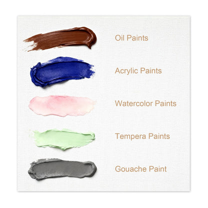 Canvas Boards 15 Pack 12x18cm Blank White Panels for Acrylic Oil Watercolour Painting Art Supplies for Artists Students Home Decoration