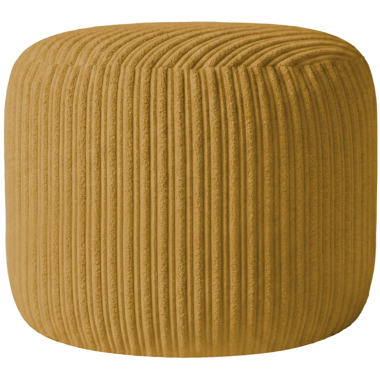 Jumbo Cord Footstool Pouffe, Round Shape Corduroy Bean Bag Ottoman Footrest for Lounge & Bedroom, Durable & Stylish Ergonomic Design