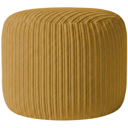 Jumbo Cord Footstool Pouffe, Round Shape Corduroy Bean Bag Ottoman Footrest for Lounge & Bedroom, Durable & Stylish Ergonomic Design