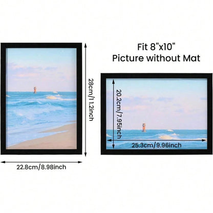 6pcs Set of Black Photo Frames, Both Freestanding And Wall Mounted, Suitable for Multi Size Photo Frames of Posters, Certificates, And Documents