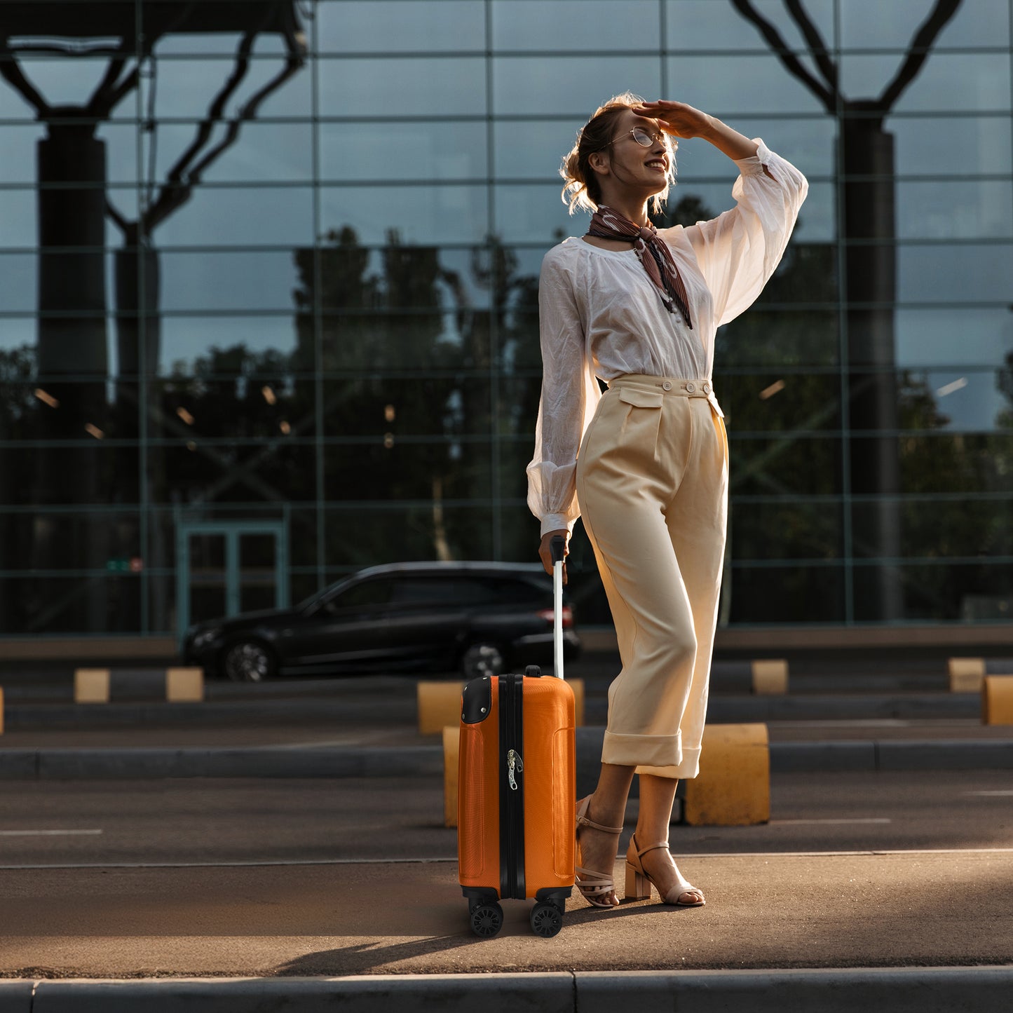 LUGG Skywander 15 Inch (45x34x20cm) Lightweight Underseat Cabin Bag EasyJet Approved Carry-On Suitcase, Durable ABS Hard Shell, Smooth Double Spinner Wheels, Water Resistant & Compact Travel Luggage (45x34x20cm)