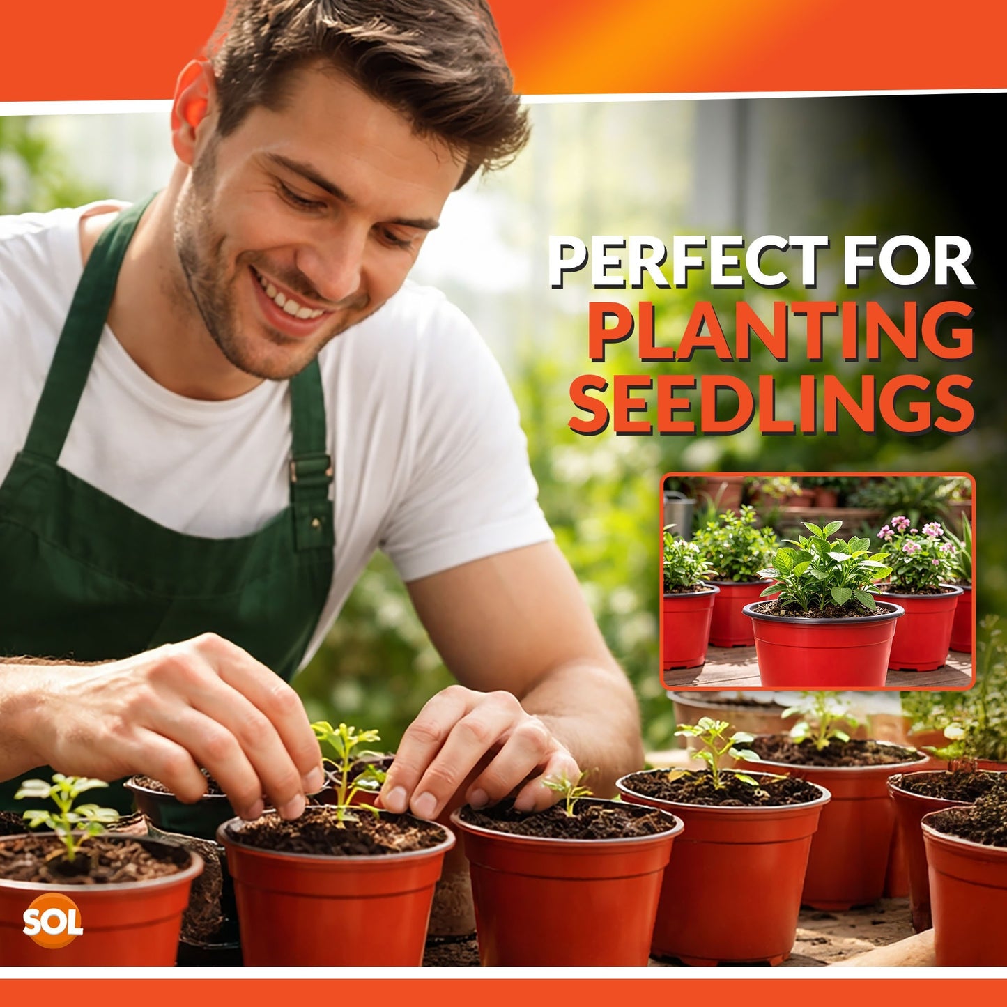80 Pack Plastic Plant Pots 10cm | Nursery Pots Bulk Seedling Pots Plant Starter Pots Small Garden Pots for Indoor Outdoor Gardening