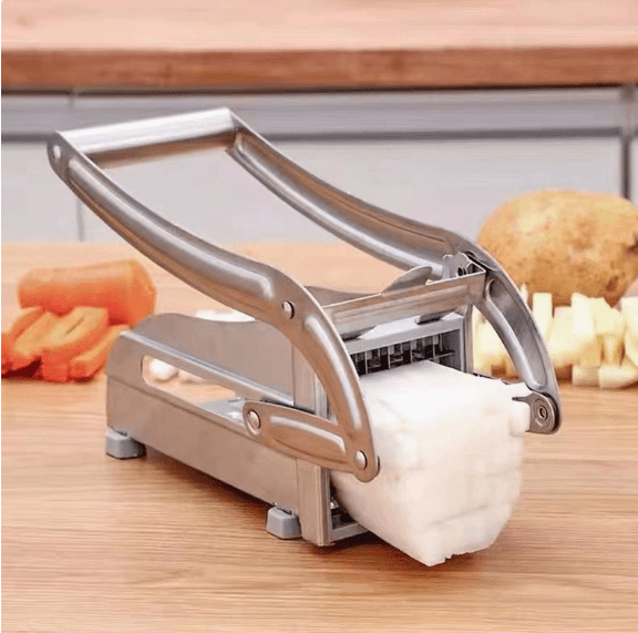 Stainless Steel Fruit Cutter, Vegetable Cutter, French Fry Cutter, French Fry Chopper, Potato Slicer, Vegetable Chopper, Onion Chopper, Food Chopper, Chop Potatoes Carrots Cucumbers, Kitchen Supplies, Kitchen Gadgets, Kitchen Additions