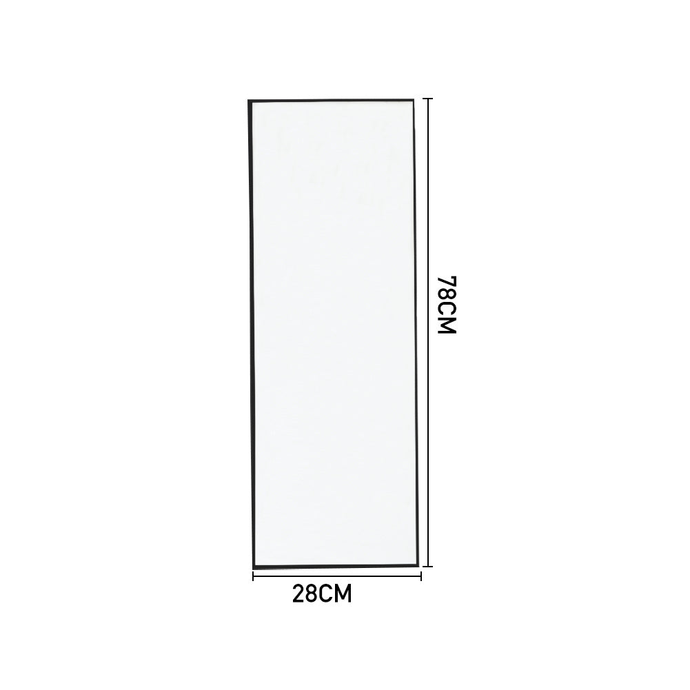 78cm Long Mirror Full Length Over Door Hanging Mirror Wall Bedroom Dressing Room Glass Mirror Half Full Body Mirror