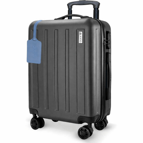 Cabin Suitcase 55cm Hard Shell Carry-On – Lightweight ABS Hand Luggage with 360° Spinner Wheels, Telescopic Handle & 3-Digit Combination Lock, Compact Travel Suitcase for Weekend & Business Trips