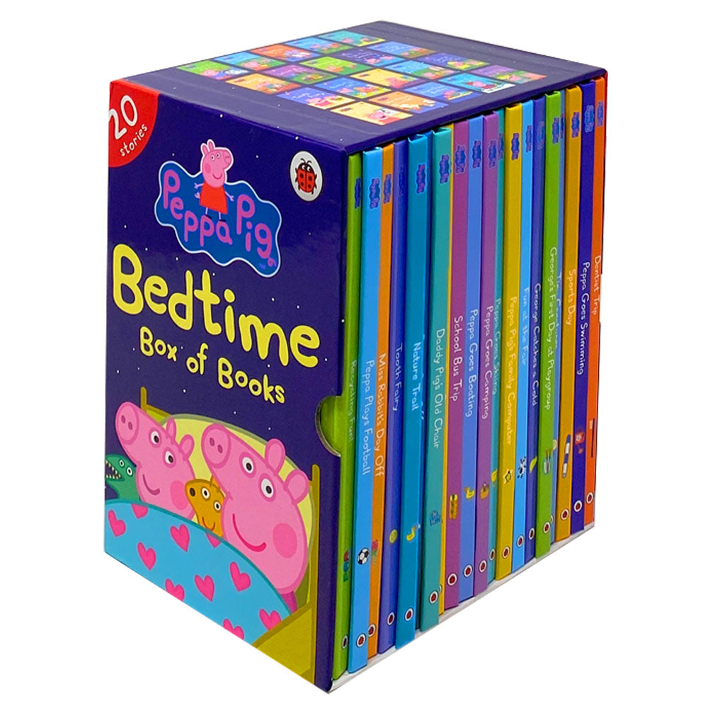 Peppa Bedtime Box of Books 20 Stories Ladybird Collection Box Set, Peppa Goes Swimming...