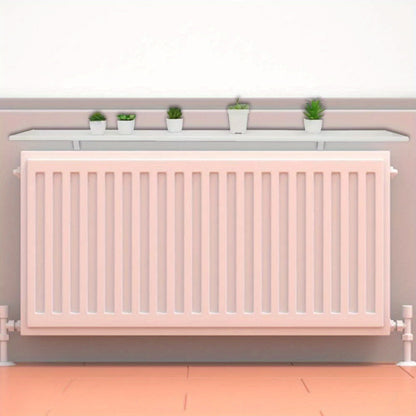 90cm White Radiator Shelves, Including Easy Fit Brackets Shelf sizes