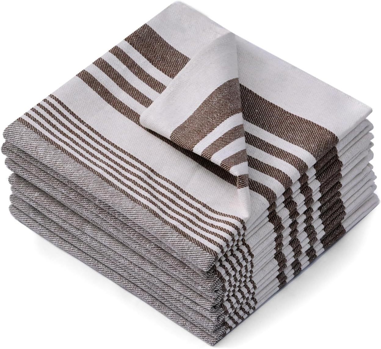 Pack of 10 Aston Large Tea Towel Dish Towels 100% Cotton Kitchen Towels, Bar Towels and Tea Towels 50cm x 70 cm
