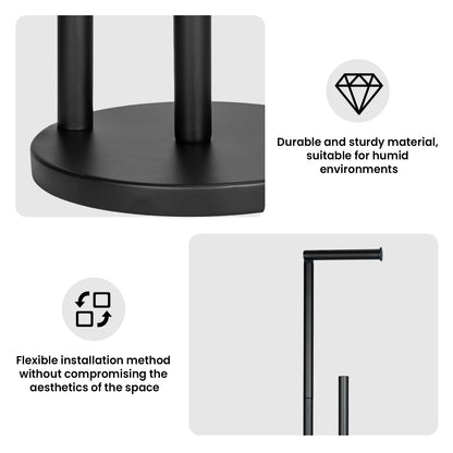 Toilet Roll Holder Free Standing Paper Stand with Freestanding Tissue Roll