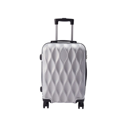 Hardshell Carry-On Suitcase 20 Inch with 360° Spinner Wheels – Lightweight Durable Rolling Travel Luggage, Stylish Wave Pattern Cabin Case for Business Trips & Weekend Getaways, Men & Women