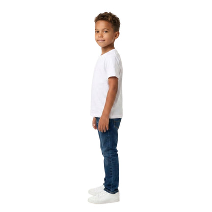 5 Pack Kids White T-Shirt Ages 5-13 Years - Soft Kids Cotton Blend T-Shirt - Stretch Kids Tops for any Occasion - Durable Comfort Fit Kids Clothes Boys & Kids Clothes Girls - Kids Tees Local UK Shipping