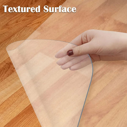 PVC Clear Chair Mat Non Slip Office Chair Desk Mat Floor Computer Carpet Protector Plastic Clear