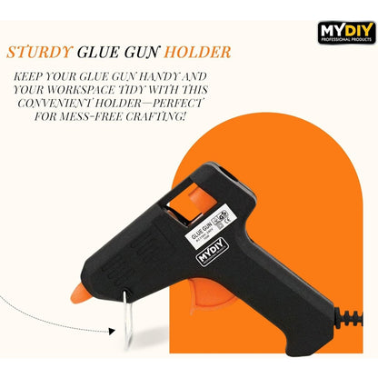 My DIY Mini Hot Glue Gun – Pack of 1 (100PCS) & Pack of 2 (200PCS) 7mm Glue Sticks for Crafting and Repairs, 10W Fast Heating Glue Gun with Built-in Safety Stand and Anti-Drip Nozzle
