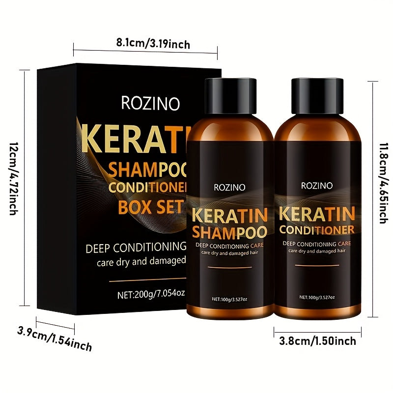 Keratin Hair Cleansing & Conditioning Set – Two Pieces - alternate angle 2