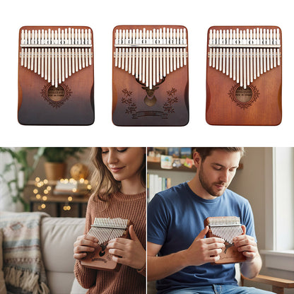 21 Keys Thumb Piano Kalimba with Tuning Hammer & Accessories - Portable Acoustic Musical Instrument for Beginners, Includes Storage Bag, Durable Wooden Construction, Perfect Holiday Gift, Musical Instruments, Anxiety & Stress Relief Instrument