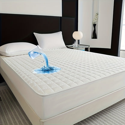 1pc Waterproof Mattress Protector Fitted Sheet, Made from High-Quality Materials, Soft, Breathable, And Comfortable. Ideal for RV Additions And Bedding, Suitable for Bedrooms, Guest Rooms, Or Rvs. Usable in All Seasons