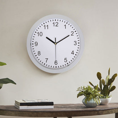 1PC multi-functional clock wall clock with fun thick frame and durable gold/white clock, 25*25*7CM