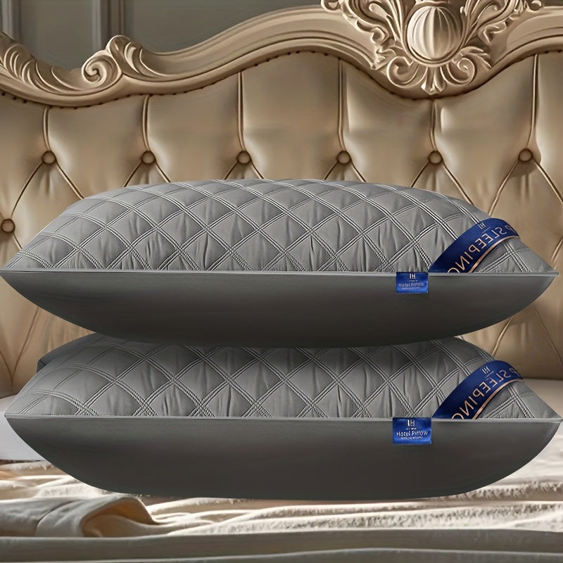 1/2/4/6 Pack Luxury Bed Pillows - Heavyweight 800G/900G All-Season Soft Plush Cushions, Elegant Modern Design, Hand Washable Luxury Pillows for Bedroom, Hotel