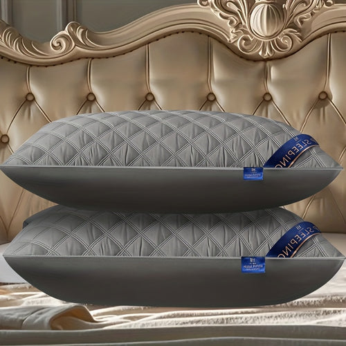 1/2/4/6 Pack Luxury Bed Pillows - Heavyweight 800G/900G All-Season Soft Plush Cushions, Elegant Modern Design, Hand Washable Luxury Pillows for Bedroom, Hotel