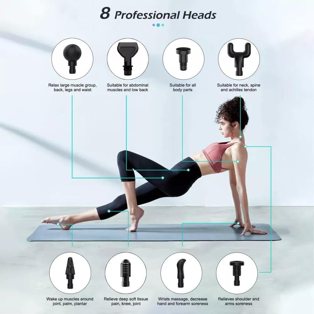 Mini Portable Muscle Relaxation Neck Massager, Fascia Gun, Mini Portable Muscle Relaxation Neck Massager with Lithium Battery, USB Charged, Neck Massager, Professional-Grade Fascial Gun for Whole Body Massage, USB Charged, Massage Device, Compact Design,