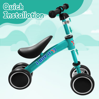 Baby Balance Bike, Indoor Outdoor Baby Ride on Bike, No Pedals Training Bike for Boys Girls Toddlers First Bike, Kids Best Gift