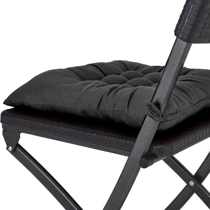 4pcs Solid Coloured Chair Cushions - Machine Washable and Durable, with A Knitted Design for Comfort and Support, Suitable for Garden, Dining and Office Chairs 40*40*5 Cm, Multi-colour Choice