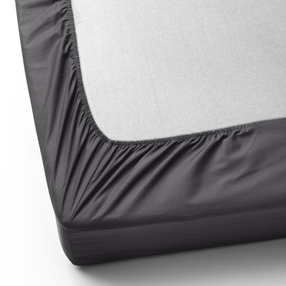 3pcs 40cm Extra Deep Fitted Sheet – Solid Color Soft & Comfortable Bed Sheet with 2pcs Matching Pillowcases, Breathable Fabric Soft Brushed Microfiber Bedding, Machine Washable for Home Bedroom, Hotel
