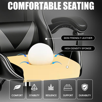 Ergonomic Design Gaming Chair with Adjustable Headrest And Lumbar Support, Office Desk Chair, Gift for Boyfriend