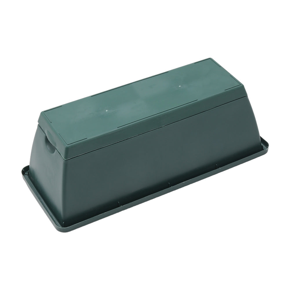 5pcs Balcony Vegetable Basin, Long Strip Horon Basin, Outdoor Creative Plastic Vegetable Planting Box, Available in White, Gray, Dark Green And Brick Red. Available Sizes: L42.5*W17*H14Cm/L49.5*W19*H*14Cm