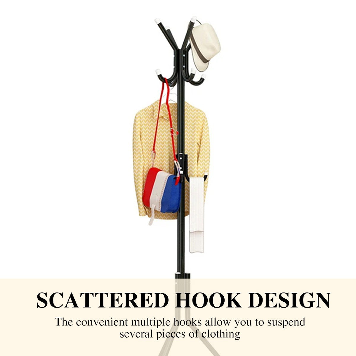 Coat Rack Standing Metal Hat Hanger 12 Hook for Jacket Umbrella Tree Stand Black Wheti Hat Coat Stand Jacket Umbrella Holder Hallway Floor Standing Coat Stand 14 Hooks Coat Hat Jacket Umbrella Floor Standing Rack Clothes Hanger