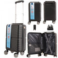 Cabin Bag with Spinner Wheels, Ryanair Underseat 40x20x25cm Hard Shell