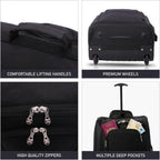 Cabin Bag with Wheels, Trolley 55x35x20cm Lightweight Airline - product gallery image 4