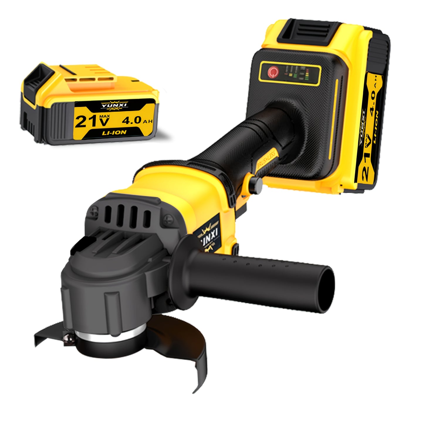 The Grinder Is Equipped with One/Two Lithium-Ion Batteries, Optional Additions Sold Separately, A Fast Charger, And A Cordless Polisher, Complete with A Full Set of Additions, Suitable For, Outdoor, And Gift Use for Men