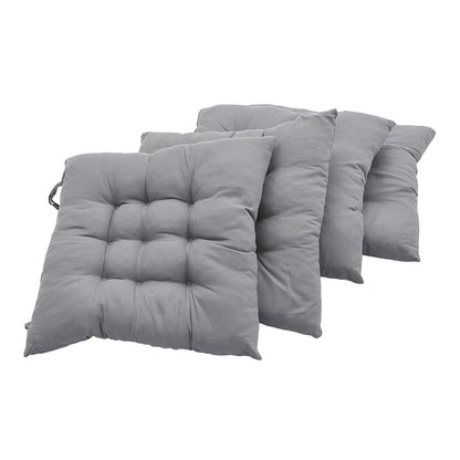 4pcs Solid Coloured Chair Cushions - Machine Washable and Durable, with A Knitted Design for Comfort and Support, Suitable for Garden, Dining and Office Chairs 40*40*5 Cm, Multi-colour Choice
