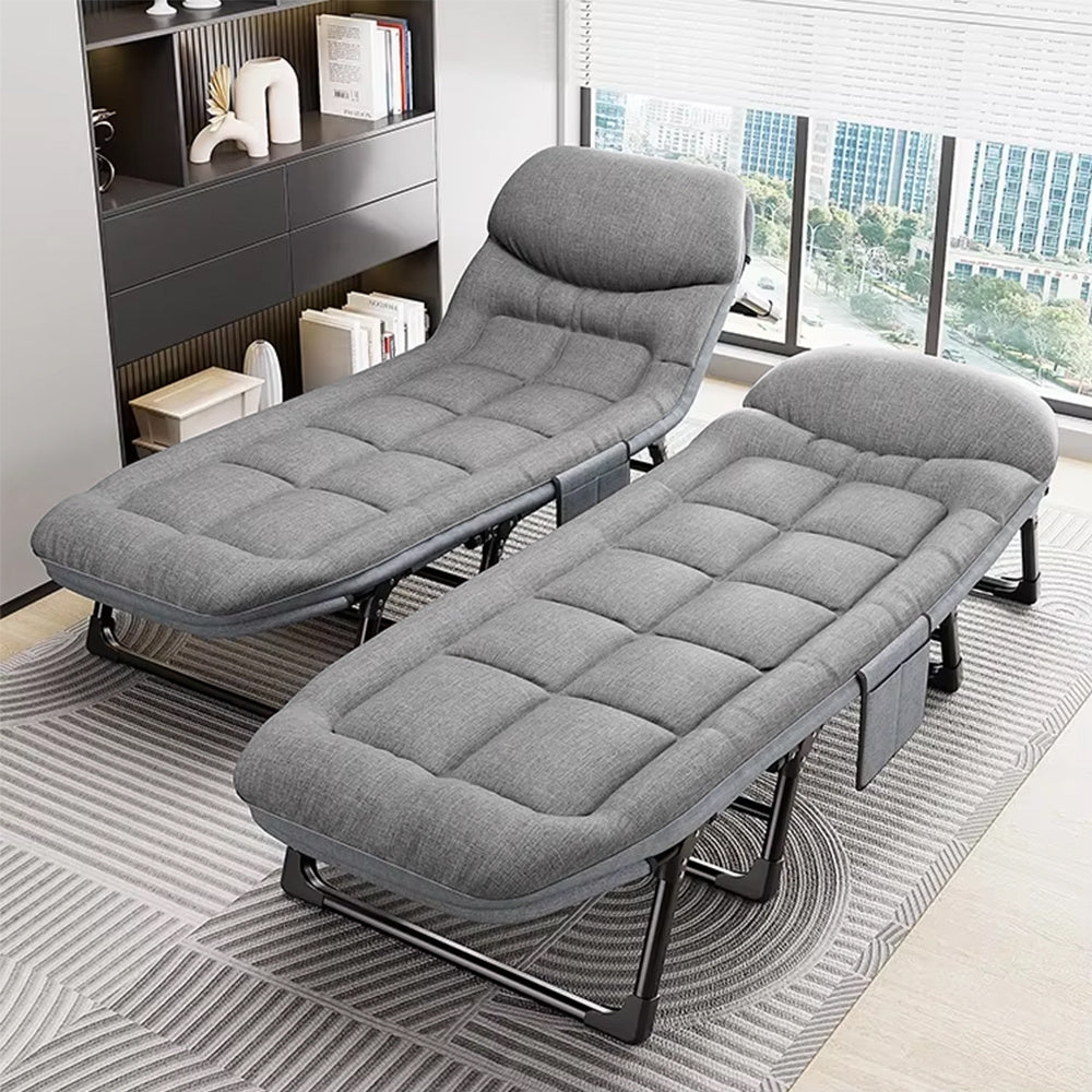 Camping Bed with Foldable, Padded Folding Multi-Position Recliner - product gallery image 13