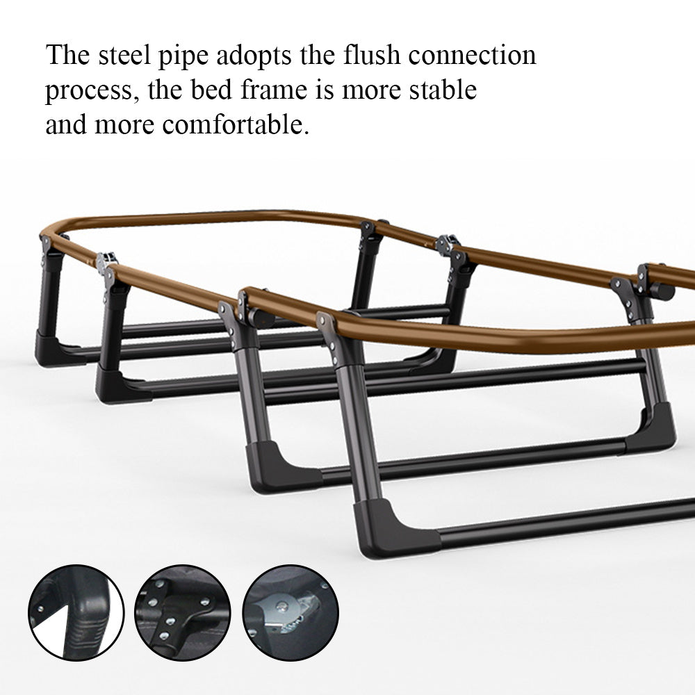 Camping Bed with Foldable, Padded Folding Multi-Position Recliner - product gallery image 15