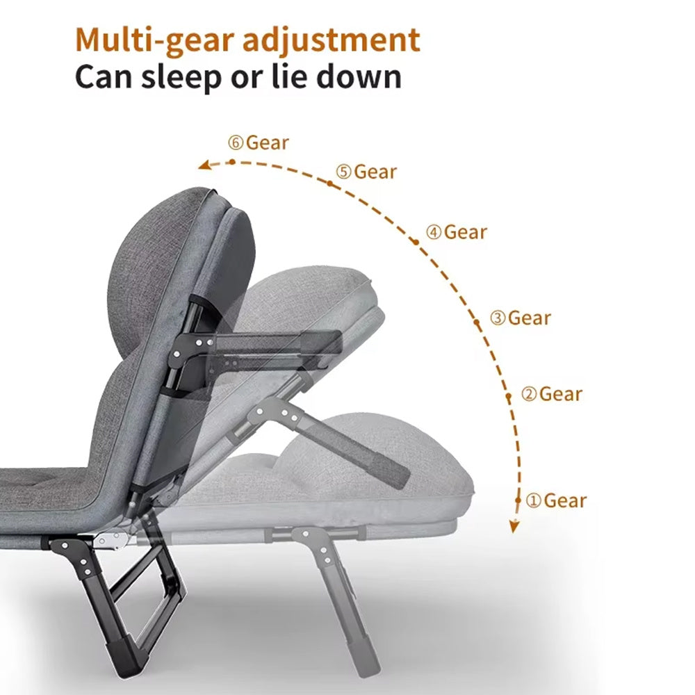 Camping Bed with Foldable, Padded Folding Multi-Position Recliner - product gallery image 8